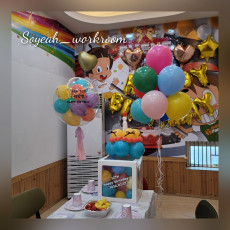 키즈카페 생일파티풍선