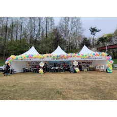 지역 축제 몽골텐트 풍선장식