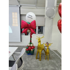 네스프레소 워크샵 크리스마스 기둥장식