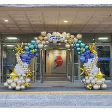 송도 신송중학교 졸업식 입구 아치