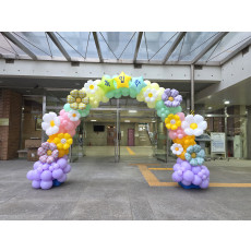 장월초등학교 입구아치장식